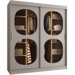 Ντουλάπα Bahrajn II 180 συρόμενη-Cashmere