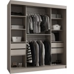 Ντουλάπα Bahrajn II 180 συρόμενη-Cashmere