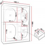Ντουλάπα Bahrajn II 150 συρόμενη-Cashmere
