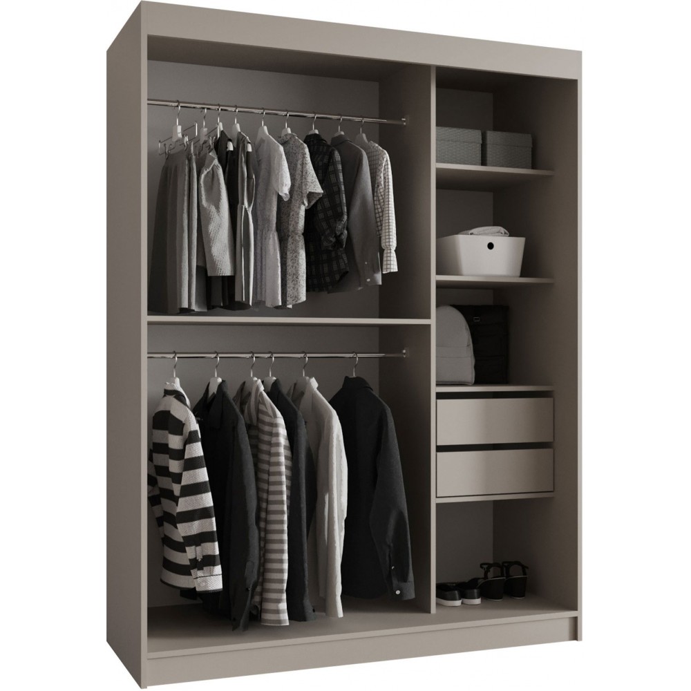 Ντουλάπα Bahrajn II 150 συρόμενη-Cashmere