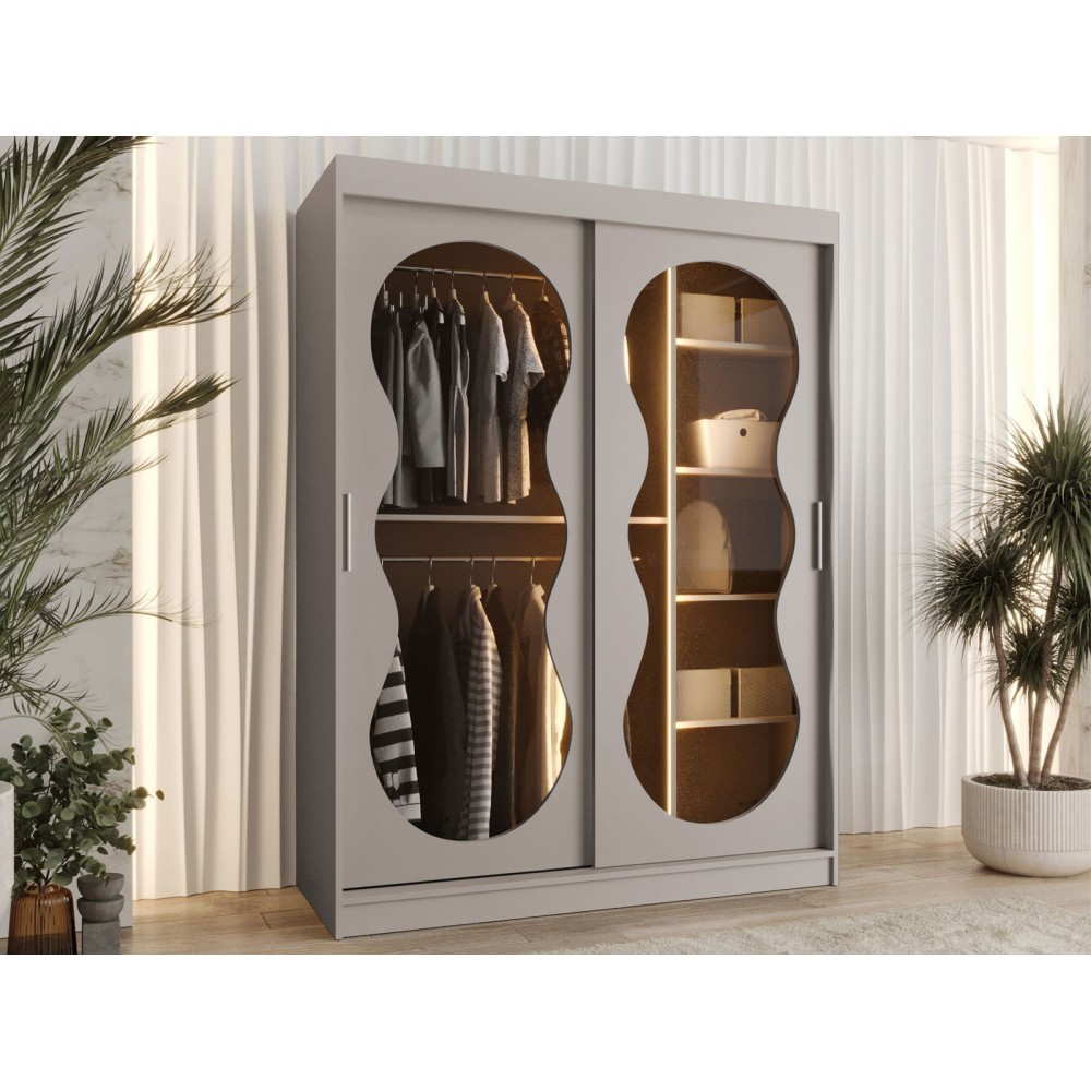 Ντουλάπα Bahrajn III 150 συρόμενη-Cashmere