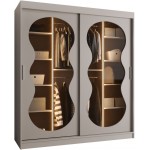 Ντουλάπα Bahrajn III 180 συρόμενη-Cashmere