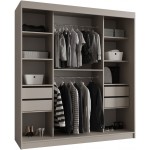 Ντουλάπα Bahrajn III 180 συρόμενη-Cashmere