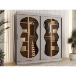 Ντουλάπα Bahrajn III 200 συρόμενη-Cashmere