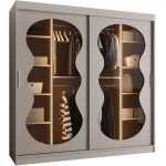 Ντουλάπα Bahrajn III 200 συρόμενη-Cashmere