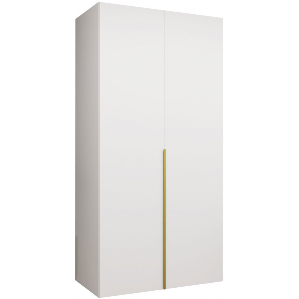 Ντουλάπα Alicante-Λευκό - Χρυσό-Μήκος: 100εκ