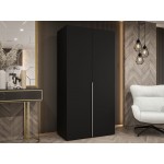 Ντουλάπα Alicante-Μαύρο - Cashmere-Μήκος: 100εκ