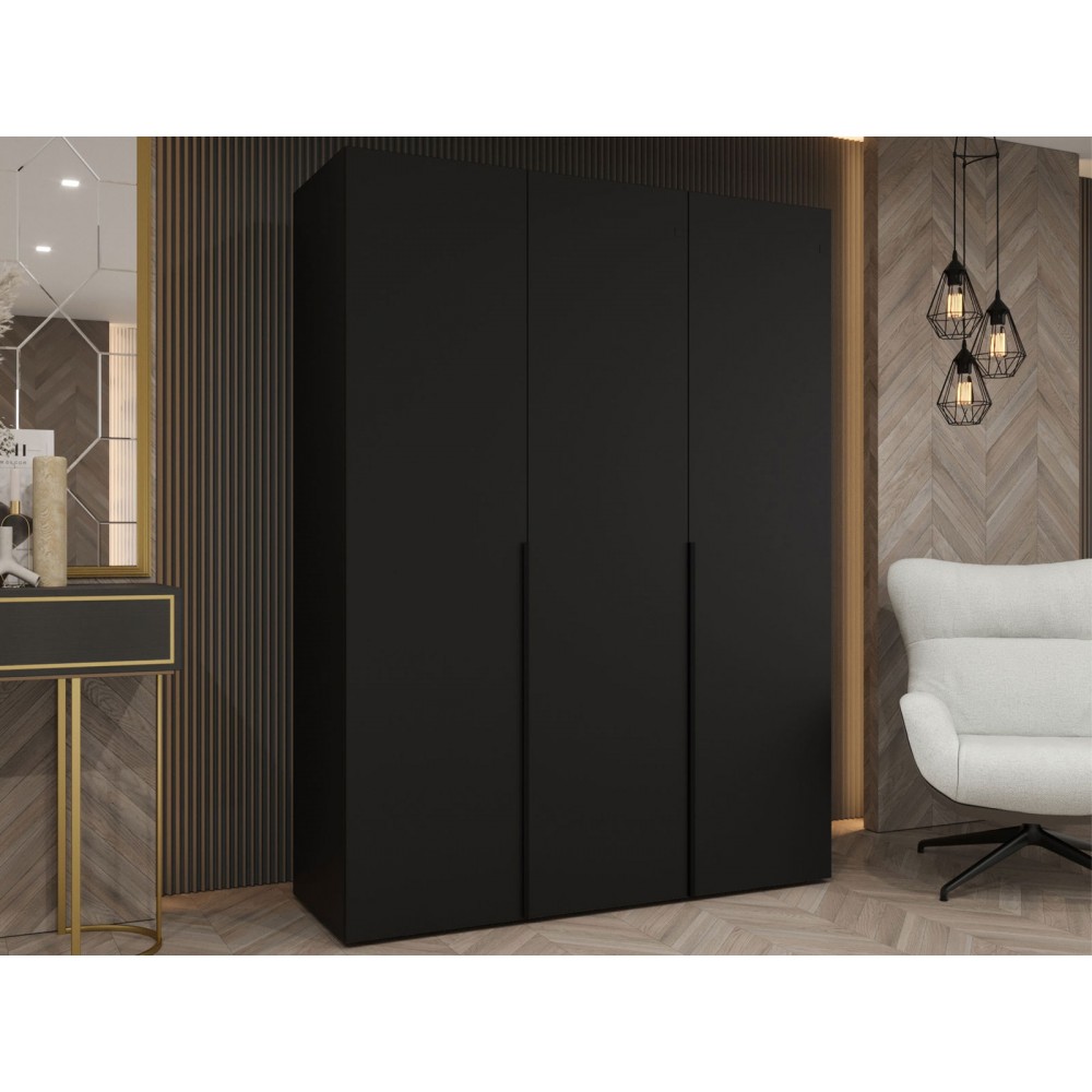 Ντουλάπα Alicante-Μαύρο-Μήκος: 150εκ