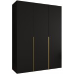 Ντουλάπα Alicante-Μαύρο - Χρυσό-Μήκος: 150εκ