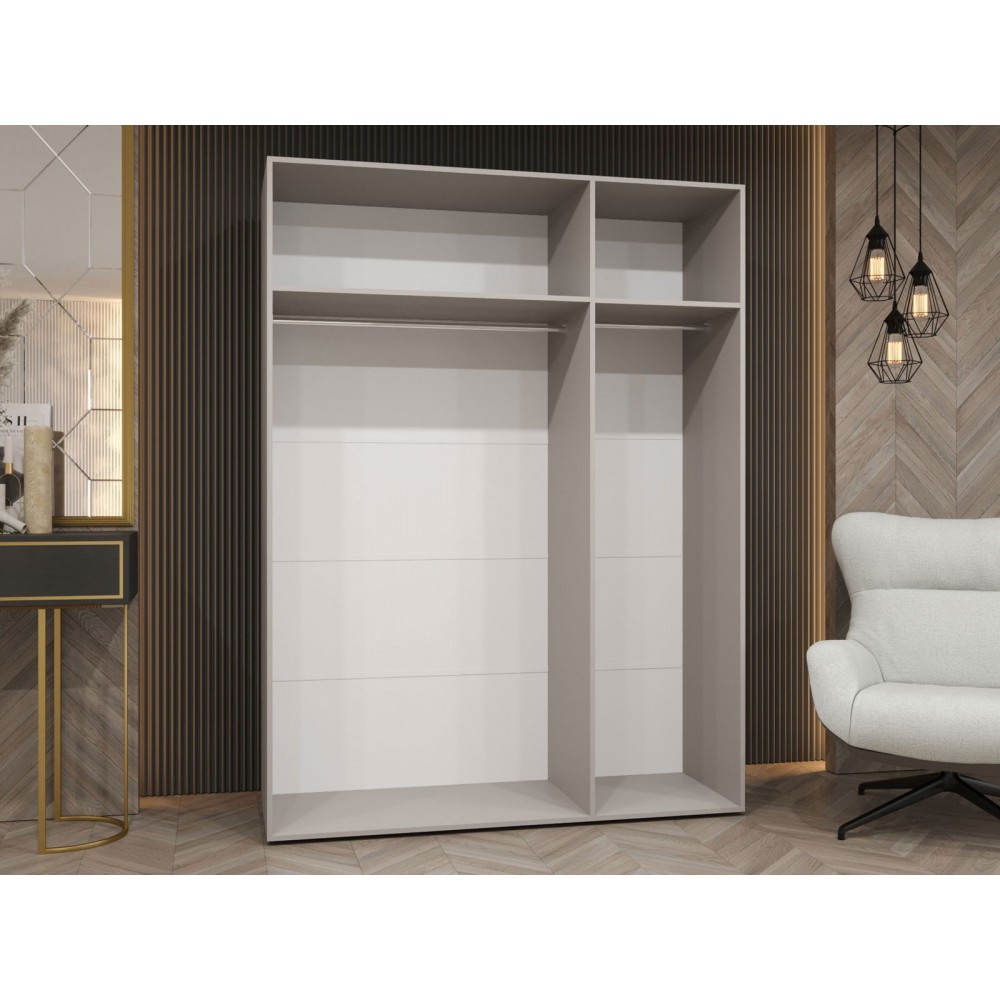 Ντουλάπα Alicante-Μαύρο - Χρυσό-Μήκος: 150εκ