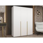 Ντουλάπα Alicante-Λευκό - Χρυσό-Μήκος: 150εκ