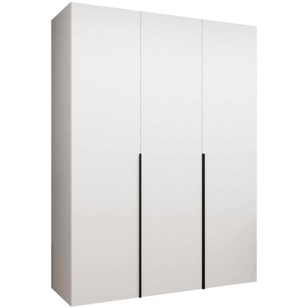 Ντουλάπα Alicante-Λευκό - Μαύρο-Μήκος: 150εκ