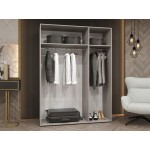 Ντουλάπα Alicante-Cashmere - Μαύρο-Μήκος: 150εκ