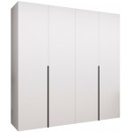 Ντουλάπα Alicante-Λευκό - Μαύρο-Μήκος: 200εκ