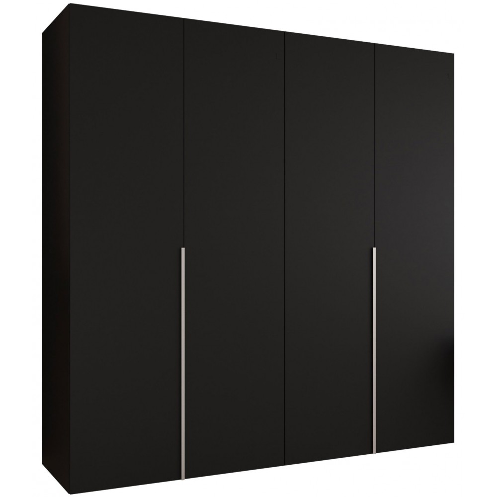 Ντουλάπα Alicante-Μαύρο - Cashmere-Μήκος: 200εκ