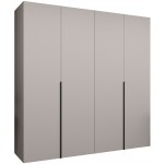 Ντουλάπα Alicante-Cashmere - Μαύρο-Μήκος: 200εκ