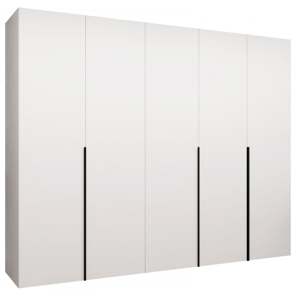 Ντουλάπα Alicante-Λευκό - Μαύρο-Μήκος: 250εκ