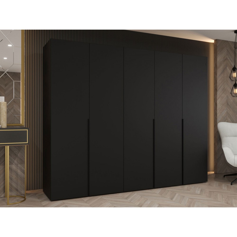 Ντουλάπα Alicante-Μαύρο-Μήκος: 250εκ