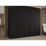 Ντουλάπα Alicante-Μαύρο-Μήκος: 250εκ