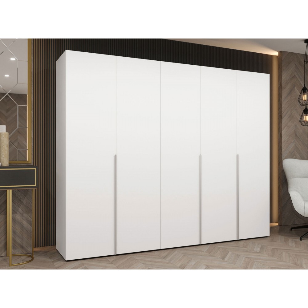 Ντουλάπα Alicante-Λευκό - Cashmere-Μήκος: 250εκ