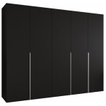Ντουλάπα Alicante-Μαύρο - Cashmere-Μήκος: 250εκ