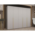 Ντουλάπα Alicante-Cashmere - Χρυσό-Μήκος: 250εκ