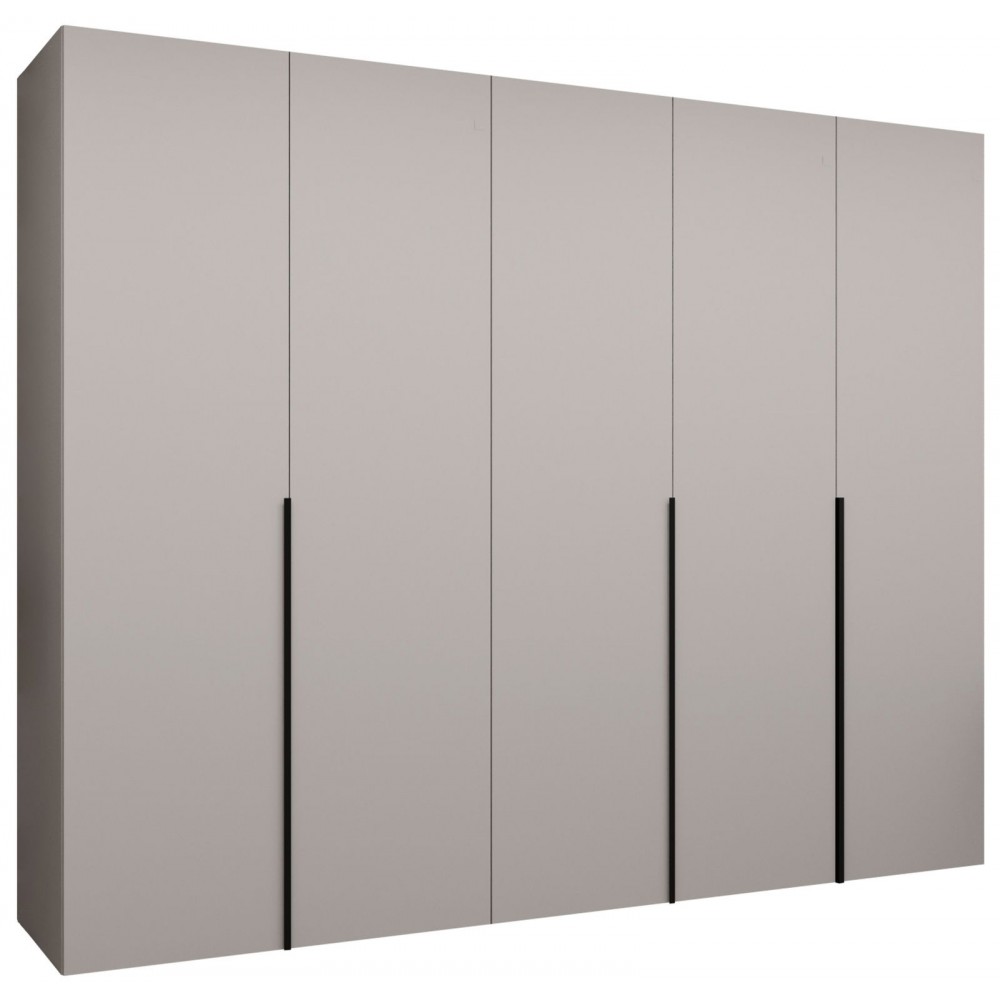 Ντουλάπα Alicante-Cashmere - Μαύρο-Μήκος: 250εκ