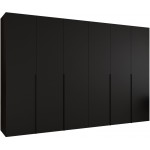 Ντουλάπα Alicante Εξάφυλλη-Μαύρο