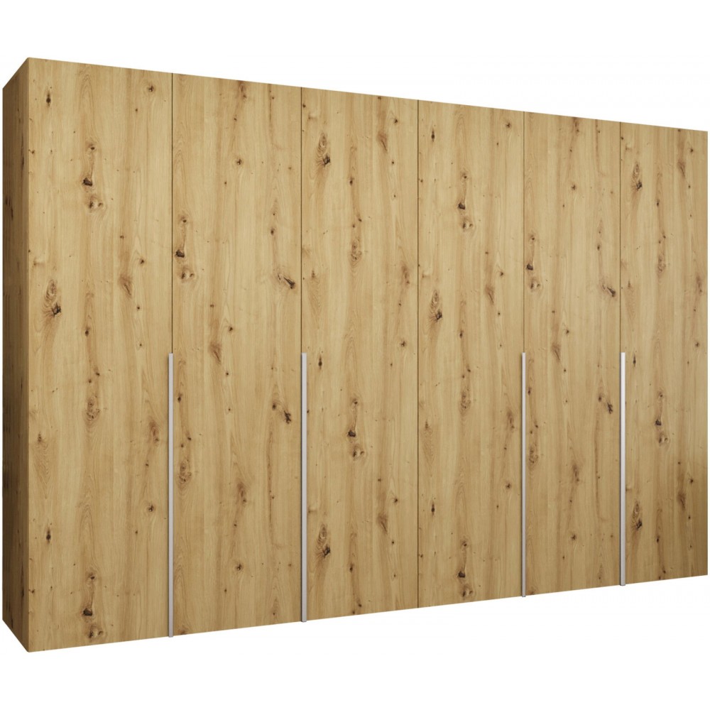 Ντουλάπα Alicante Εξάφυλλη-Φυσικό - Cashmere