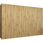 Ντουλάπα Alicante Εξάφυλλη-Φυσικό - Cashmere