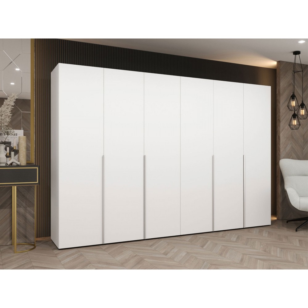 Ντουλάπα Alicante Εξάφυλλη-Λευκό - Cashmere