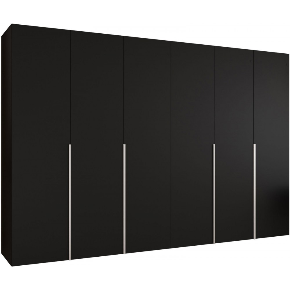 Ντουλάπα Alicante Εξάφυλλη-Μαύρο - Cashmere