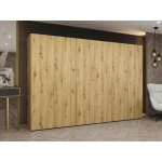 Ντουλάπα Alicante Εξάφυλλη-Φυσικό - Χρυσό