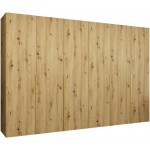 Ντουλάπα Alicante Εξάφυλλη-Φυσικό - Χρυσό