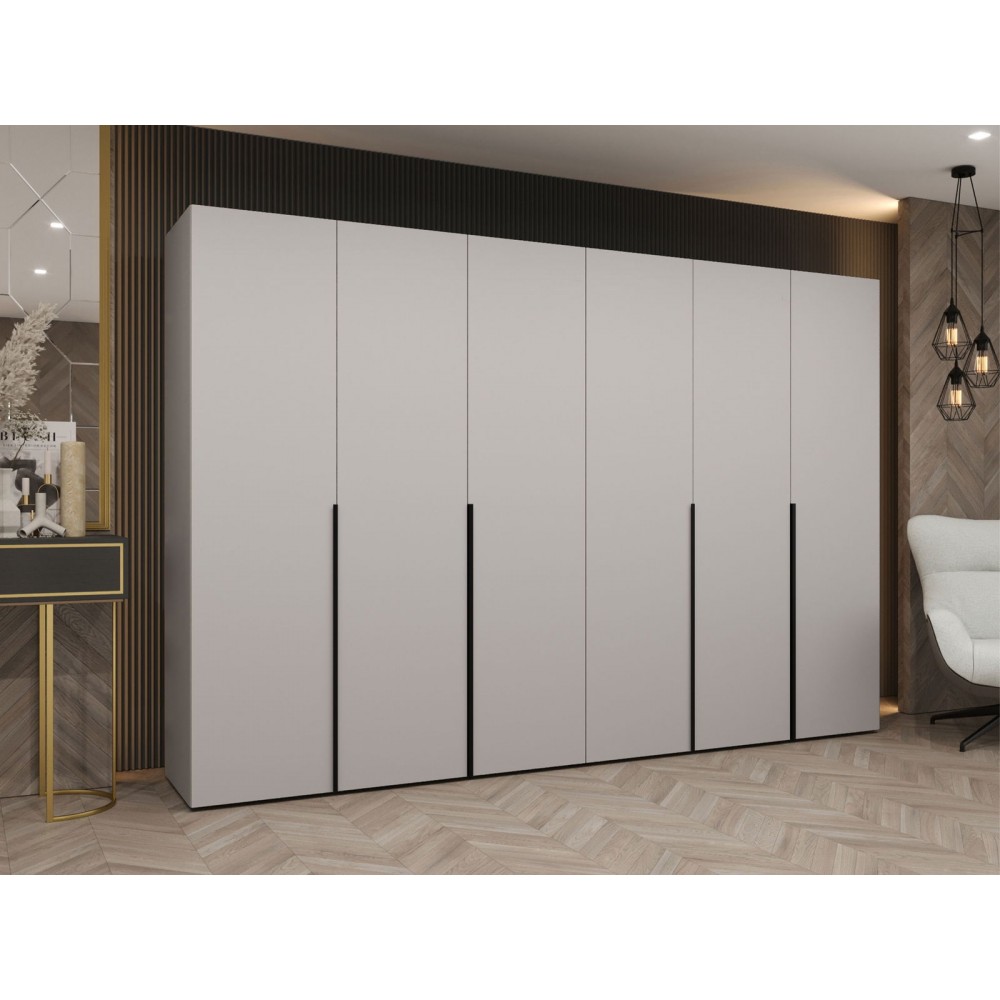 Ντουλάπα Alicante Εξάφυλλη-Cashmere - Μαύρο