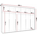 Ντουλάπα Alicante Εξάφυλλη-Cashmere