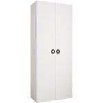 Ντουλάπα Como I-Λευκό - Μαύρο-Μήκος: 100εκ