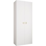 Ντουλάπα Como I-Λευκό - Χρυσό-Μήκος: 100εκ