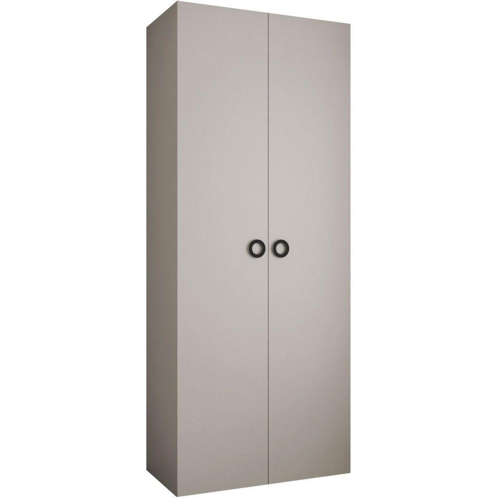 Ντουλάπα Como I-Cashmere - Μαύρο-Μήκος: 100εκ