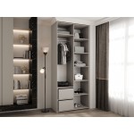 Ντουλάπα Como I-Cashmere - Μαύρο-Μήκος: 100εκ