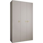 Ντουλάπα Como I 140 Τρίφυλλη-Cashmere - Χρυσό