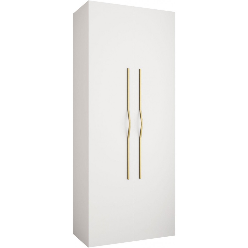 Ντουλάπα Como II-Λευκό - Χρυσό-Μήκος: 100εκ