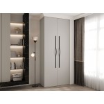 Ντουλάπα Como II-Cashmere - Μαύρο-Μήκος: 100εκ