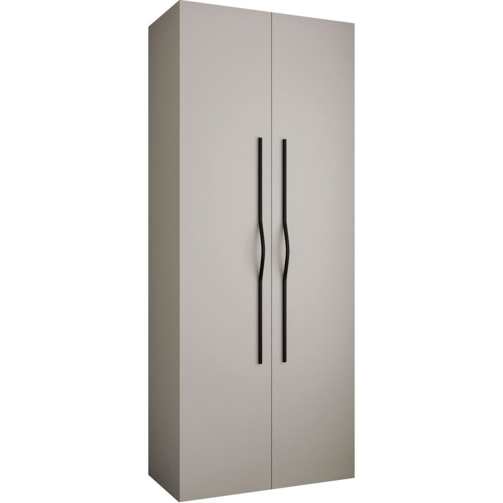 Ντουλάπα Como II-Cashmere - Μαύρο-Μήκος: 100εκ