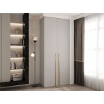 Ντουλάπα Como III-Cashmere - Χρυσό-Μήκος: 100εκ