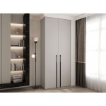 Ντουλάπα Como III-Cashmere - Μαύρο-Μήκος: 100εκ