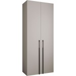 Ντουλάπα Como III-Cashmere - Μαύρο-Μήκος: 100εκ