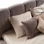 Επενδυμένο κρεβάτι  Poni-180 x 200-Μόκα