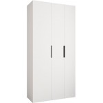 Ντουλάπα Como IV-Λευκό - Μαύρο-Μήκος: 120εκ