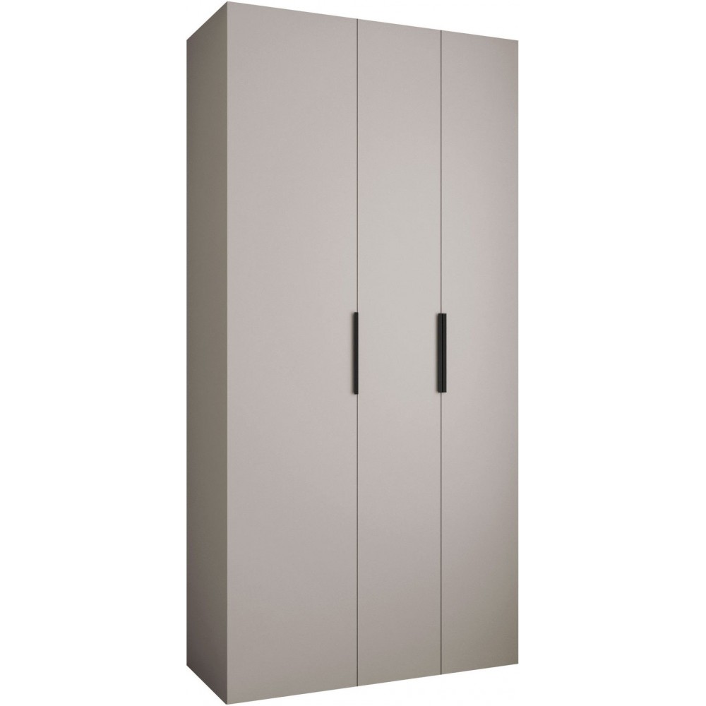 Ντουλάπα Como IV-Cashmere - Μαύρο-Μήκος: 120εκ